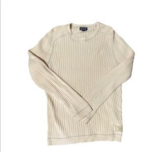 Knitted cream sweater